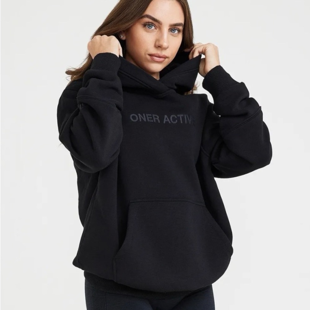 Oner Active Classic Lounge Oversized Hoodie Black